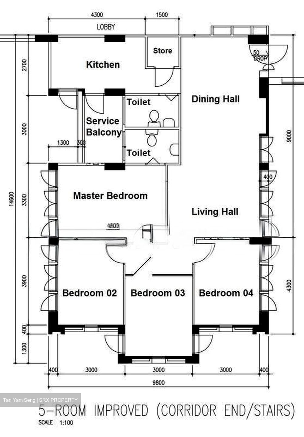 Blk 930 Hougang Street 91 (Hougang), HDB 5 Rooms #631956971